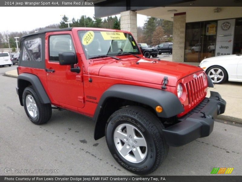 Flame Red / Black 2014 Jeep Wrangler Sport 4x4