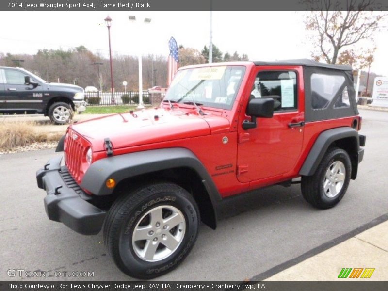 Flame Red / Black 2014 Jeep Wrangler Sport 4x4