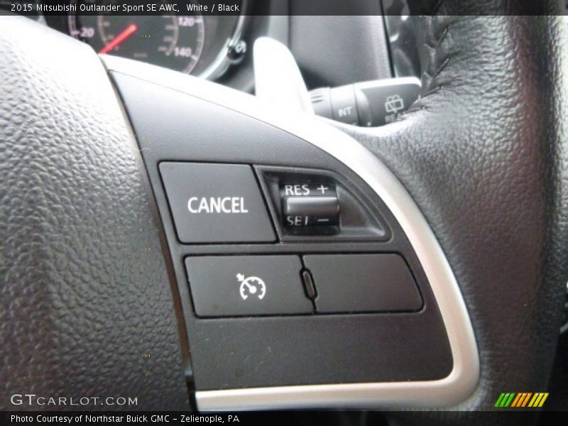 White / Black 2015 Mitsubishi Outlander Sport SE AWC