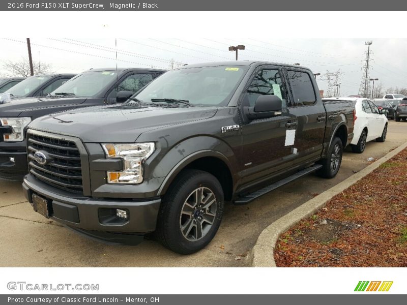 Magnetic / Black 2016 Ford F150 XLT SuperCrew