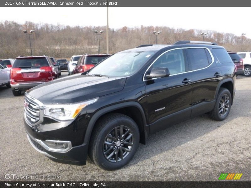 Crimson Red Tintcoat / Jet Black 2017 GMC Terrain SLE AWD