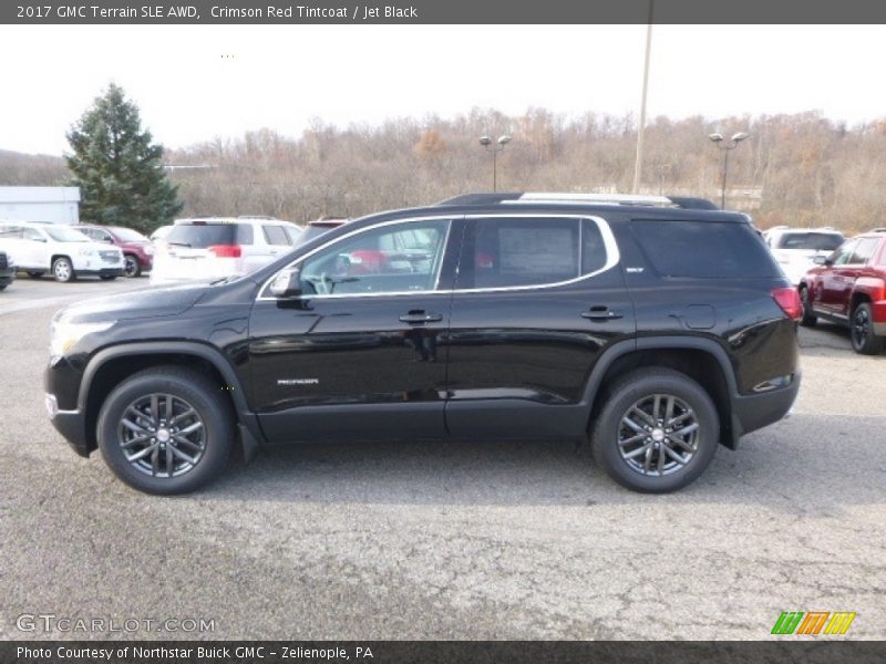 Crimson Red Tintcoat / Jet Black 2017 GMC Terrain SLE AWD