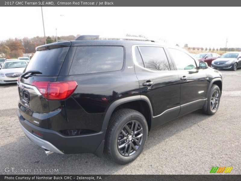 Crimson Red Tintcoat / Jet Black 2017 GMC Terrain SLE AWD