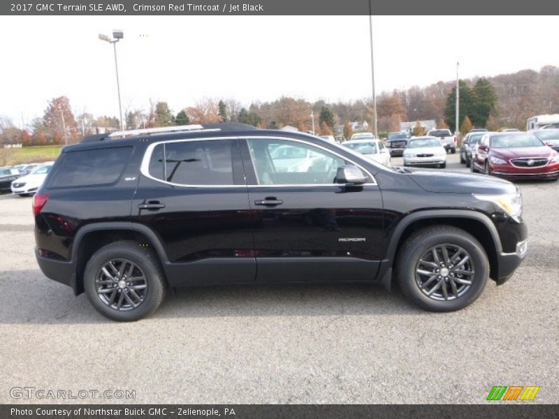 Crimson Red Tintcoat / Jet Black 2017 GMC Terrain SLE AWD