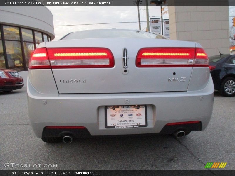 Brilliant Silver Metallic / Dark Charcoal 2010 Lincoln MKZ FWD