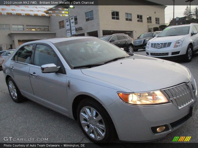 Brilliant Silver Metallic / Dark Charcoal 2010 Lincoln MKZ FWD