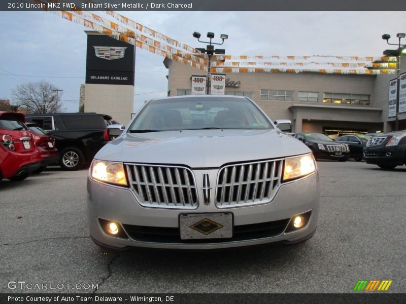 Brilliant Silver Metallic / Dark Charcoal 2010 Lincoln MKZ FWD