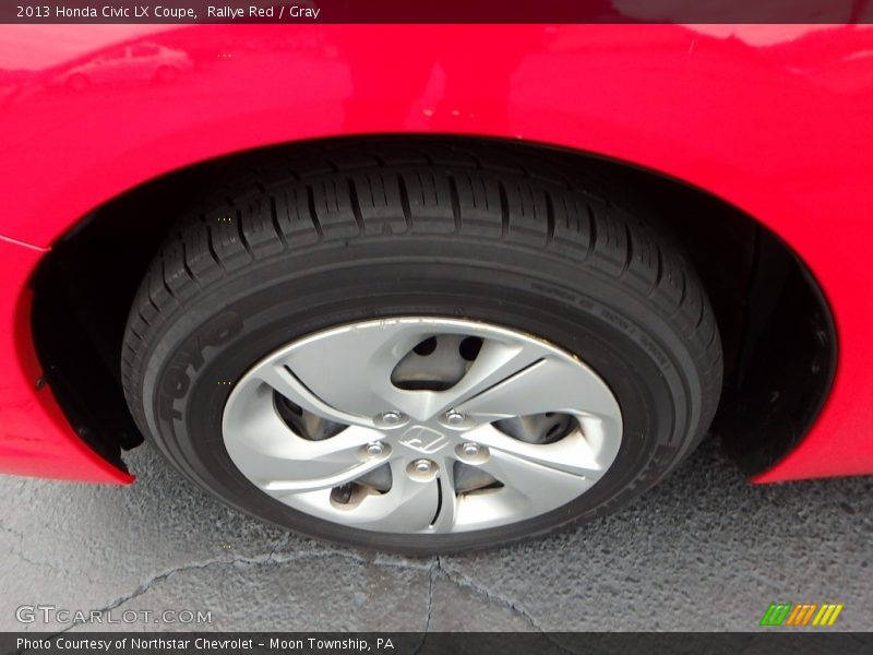 Rallye Red / Gray 2013 Honda Civic LX Coupe