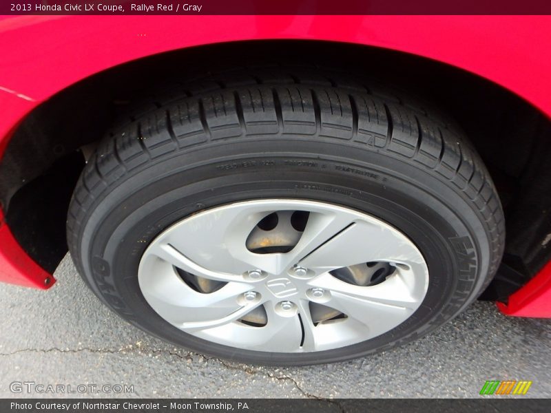Rallye Red / Gray 2013 Honda Civic LX Coupe