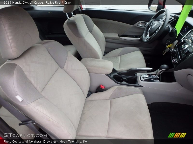 Rallye Red / Gray 2013 Honda Civic LX Coupe