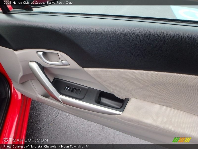 Rallye Red / Gray 2013 Honda Civic LX Coupe