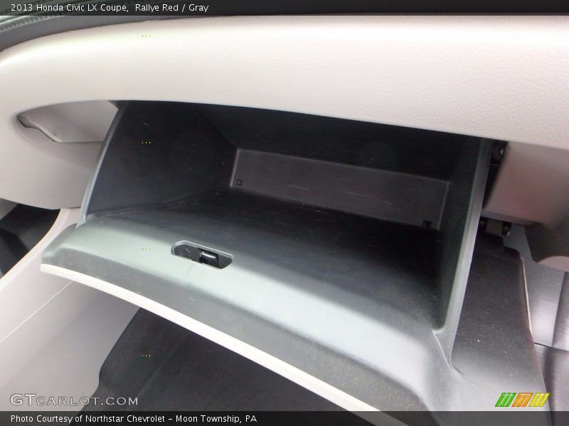 Rallye Red / Gray 2013 Honda Civic LX Coupe