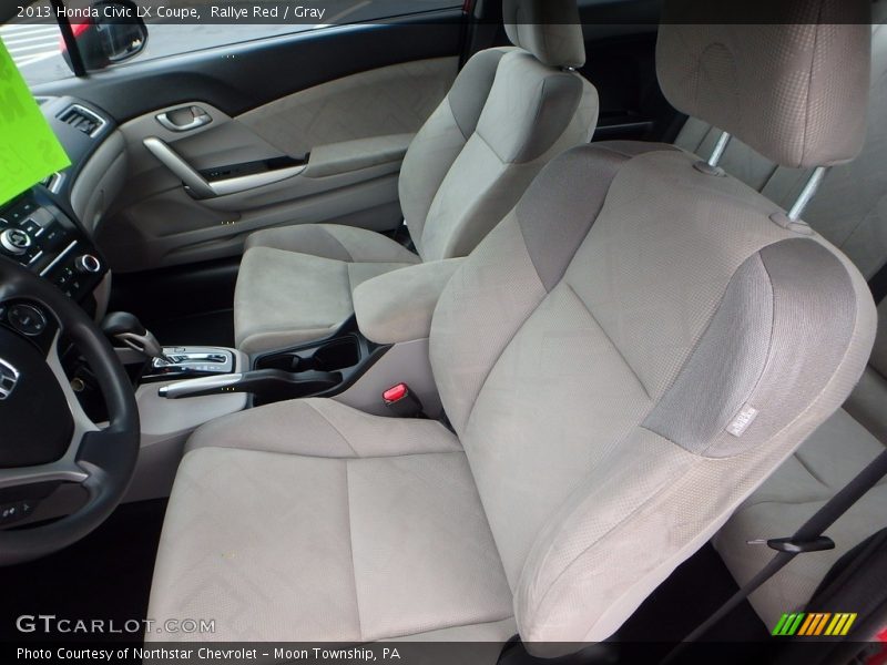 Rallye Red / Gray 2013 Honda Civic LX Coupe