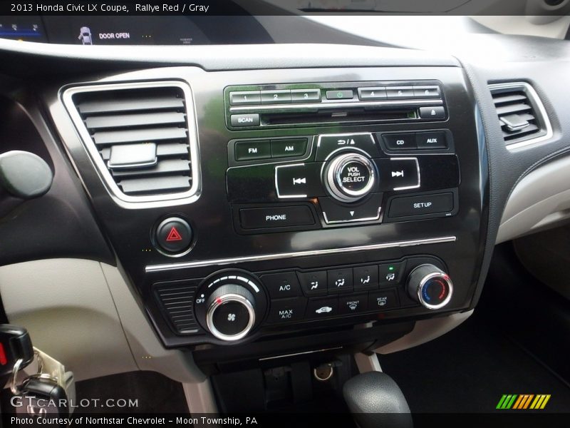 Rallye Red / Gray 2013 Honda Civic LX Coupe