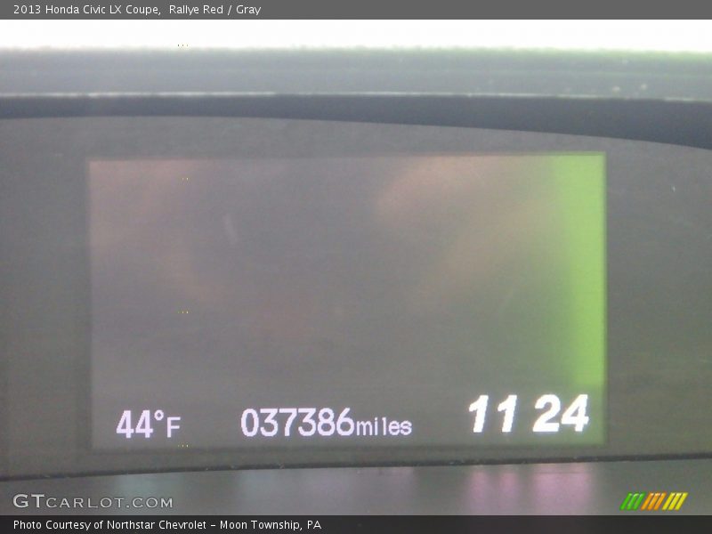 Rallye Red / Gray 2013 Honda Civic LX Coupe