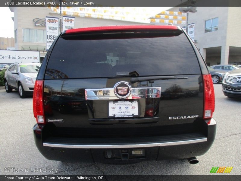 Black Raven / Ebony 2008 Cadillac Escalade AWD