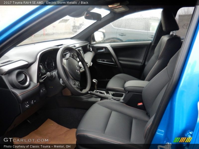 Electric Storm Metallic / Black 2017 Toyota RAV4 SE AWD