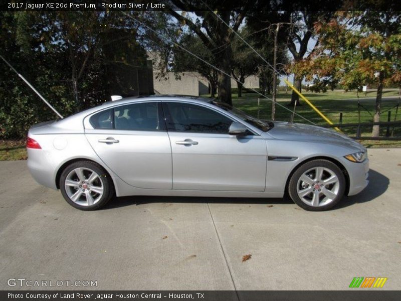 Rhodium Silver / Latte 2017 Jaguar XE 20d Premium