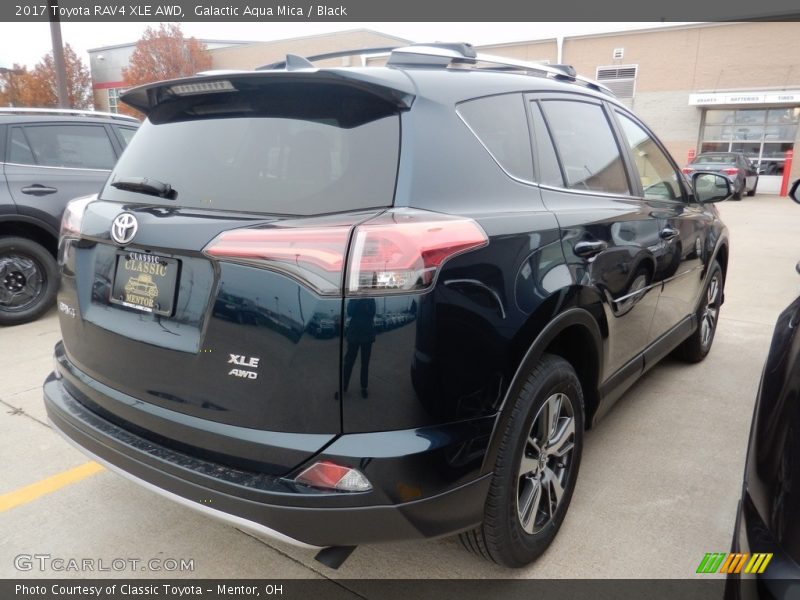 Galactic Aqua Mica / Black 2017 Toyota RAV4 XLE AWD
