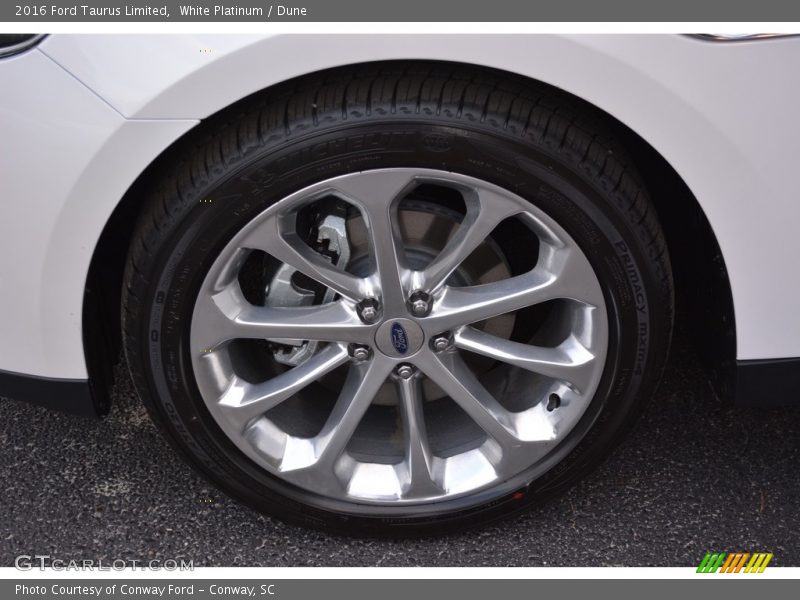 White Platinum / Dune 2016 Ford Taurus Limited