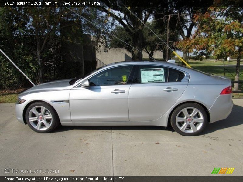 Rhodium Silver / Latte 2017 Jaguar XE 20d Premium