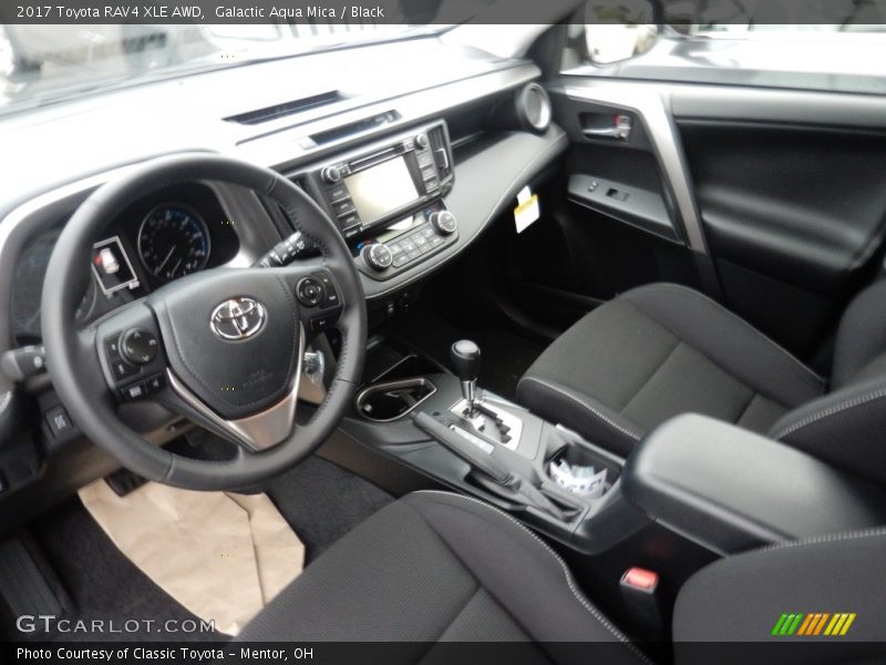 Galactic Aqua Mica / Black 2017 Toyota RAV4 XLE AWD
