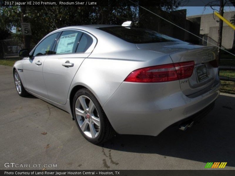 Rhodium Silver / Latte 2017 Jaguar XE 20d Premium