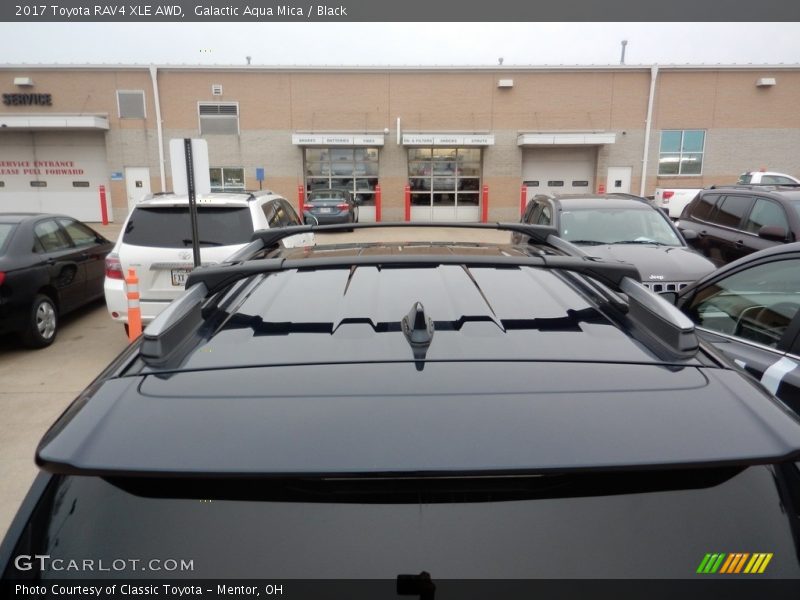 Galactic Aqua Mica / Black 2017 Toyota RAV4 XLE AWD