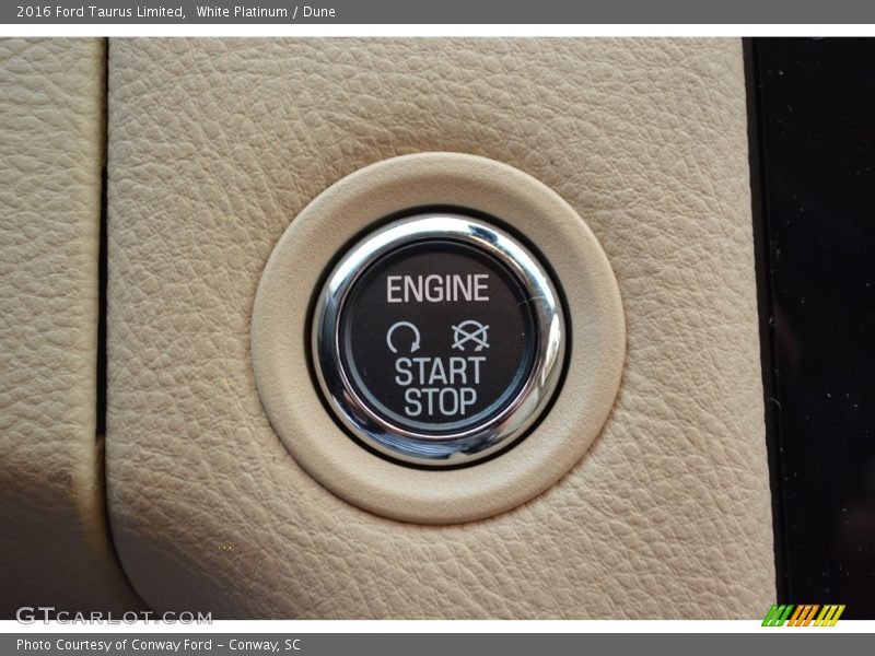 White Platinum / Dune 2016 Ford Taurus Limited