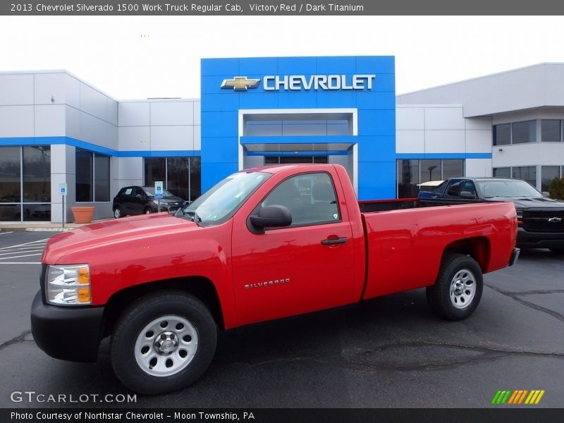 Victory Red / Dark Titanium 2013 Chevrolet Silverado 1500 Work Truck Regular Cab