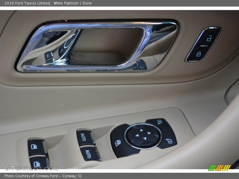 White Platinum / Dune 2016 Ford Taurus Limited