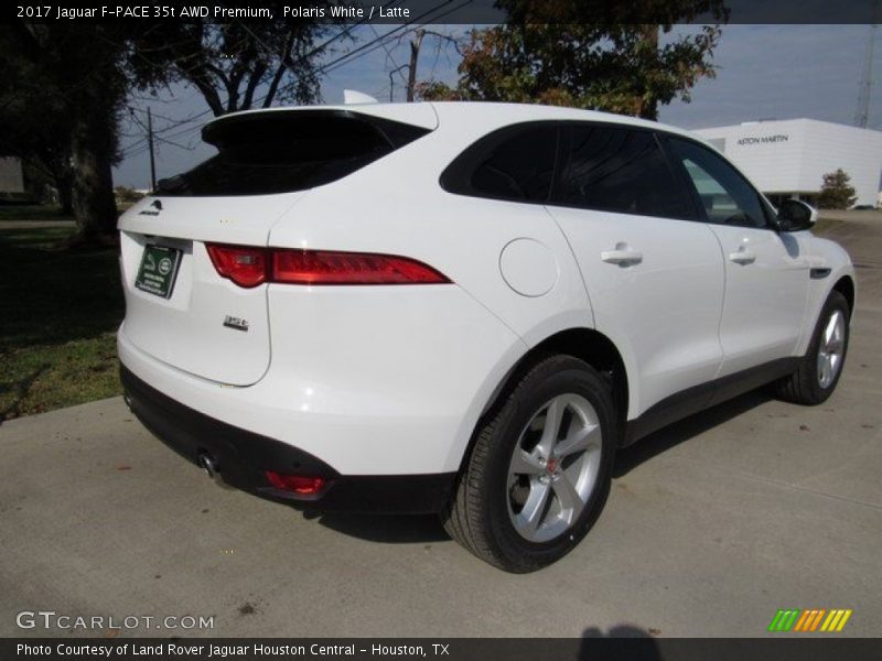 Polaris White / Latte 2017 Jaguar F-PACE 35t AWD Premium