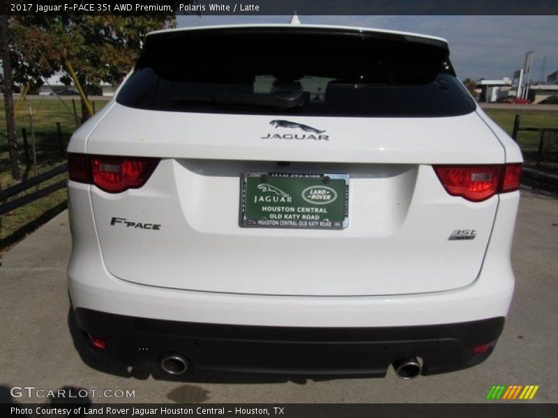 Polaris White / Latte 2017 Jaguar F-PACE 35t AWD Premium