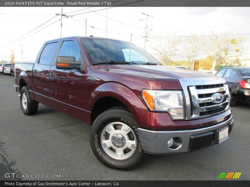 Royal Red Metallic / Tan 2010 Ford F150 XLT SuperCrew
