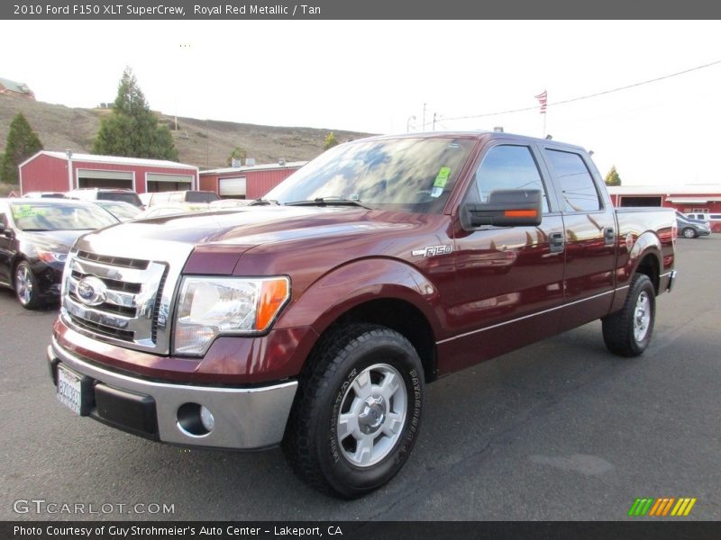 Royal Red Metallic / Tan 2010 Ford F150 XLT SuperCrew