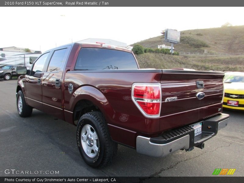 Royal Red Metallic / Tan 2010 Ford F150 XLT SuperCrew