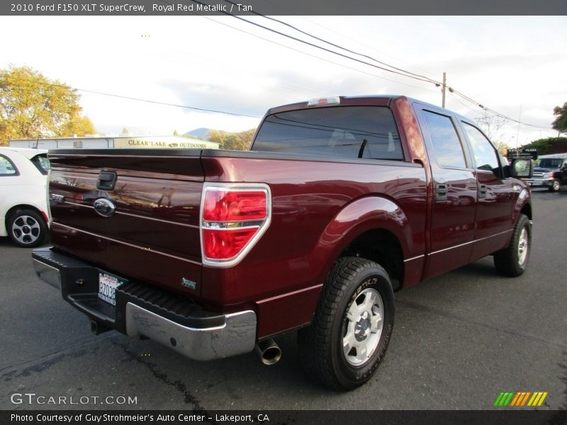 Royal Red Metallic / Tan 2010 Ford F150 XLT SuperCrew