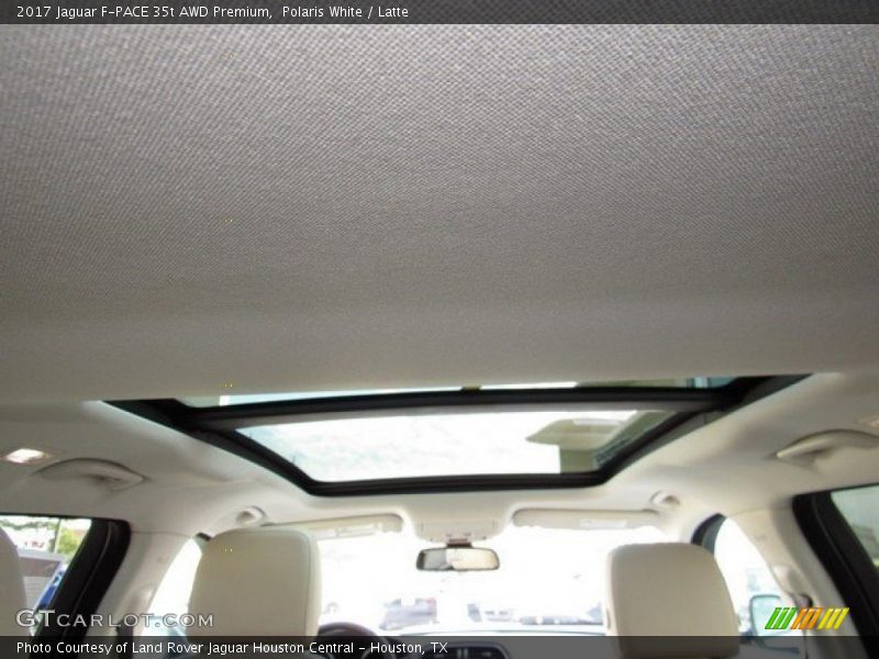 Polaris White / Latte 2017 Jaguar F-PACE 35t AWD Premium