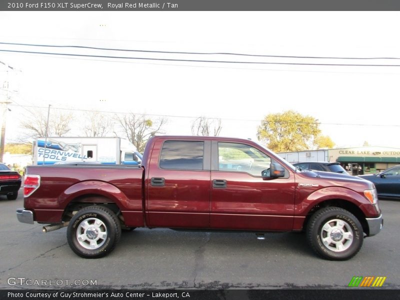 Royal Red Metallic / Tan 2010 Ford F150 XLT SuperCrew