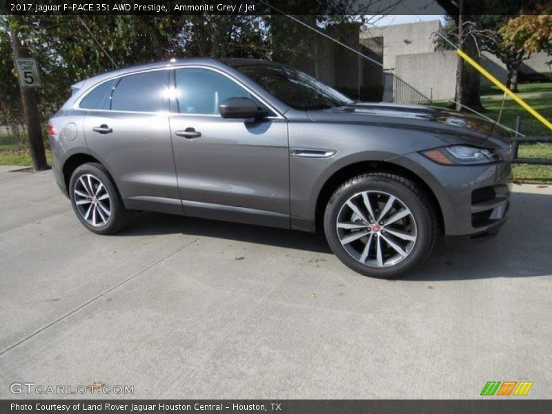 Ammonite Grey / Jet 2017 Jaguar F-PACE 35t AWD Prestige