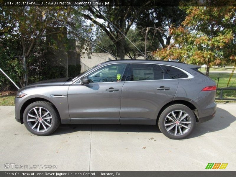 Ammonite Grey / Jet 2017 Jaguar F-PACE 35t AWD Prestige