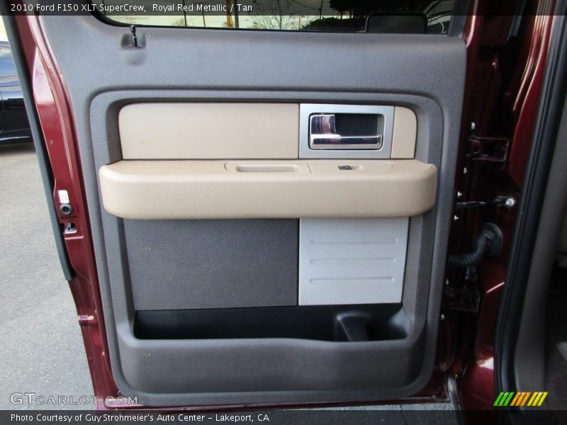 Royal Red Metallic / Tan 2010 Ford F150 XLT SuperCrew