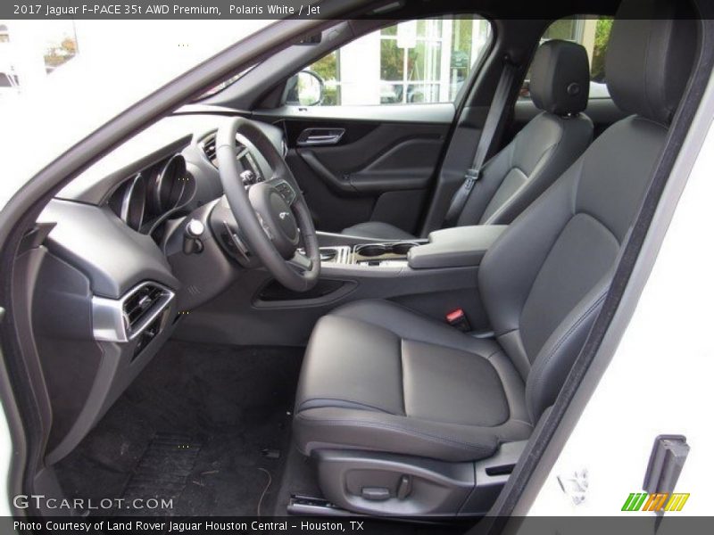 Polaris White / Jet 2017 Jaguar F-PACE 35t AWD Premium