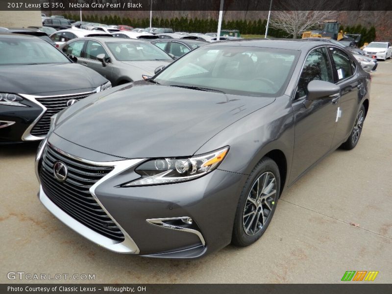 Nebula Gray Pearl / Black 2017 Lexus ES 350
