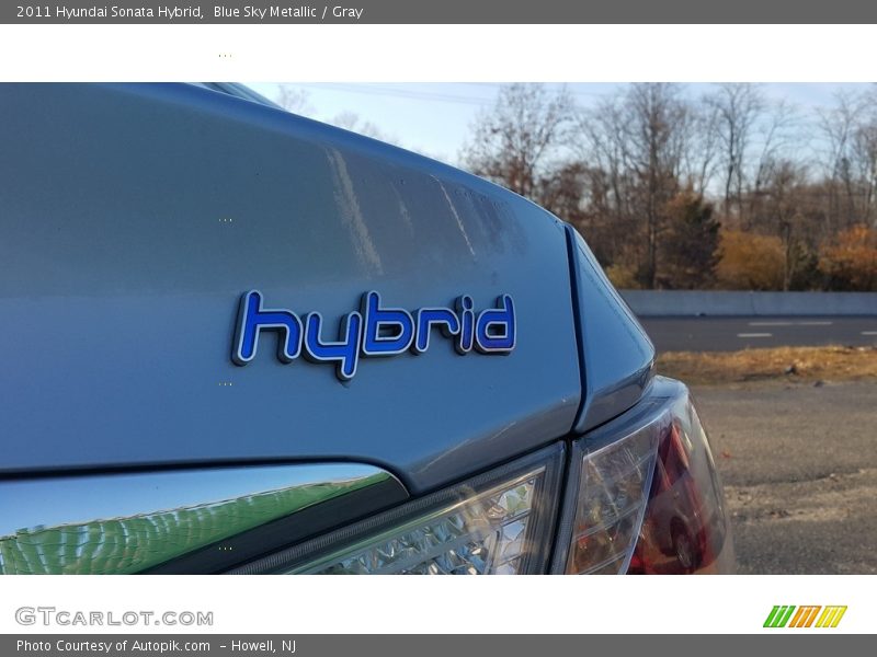 Blue Sky Metallic / Gray 2011 Hyundai Sonata Hybrid