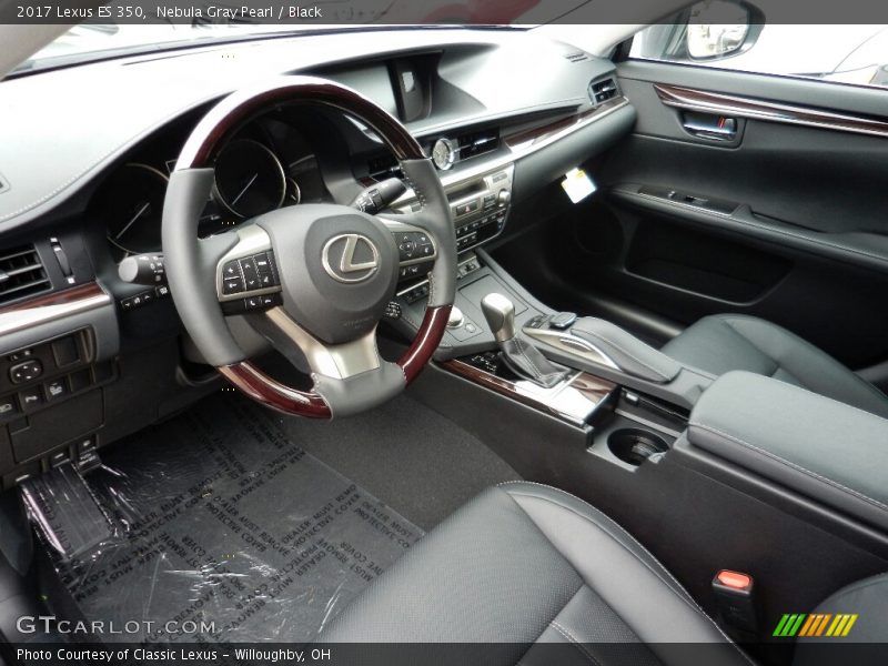 Nebula Gray Pearl / Black 2017 Lexus ES 350