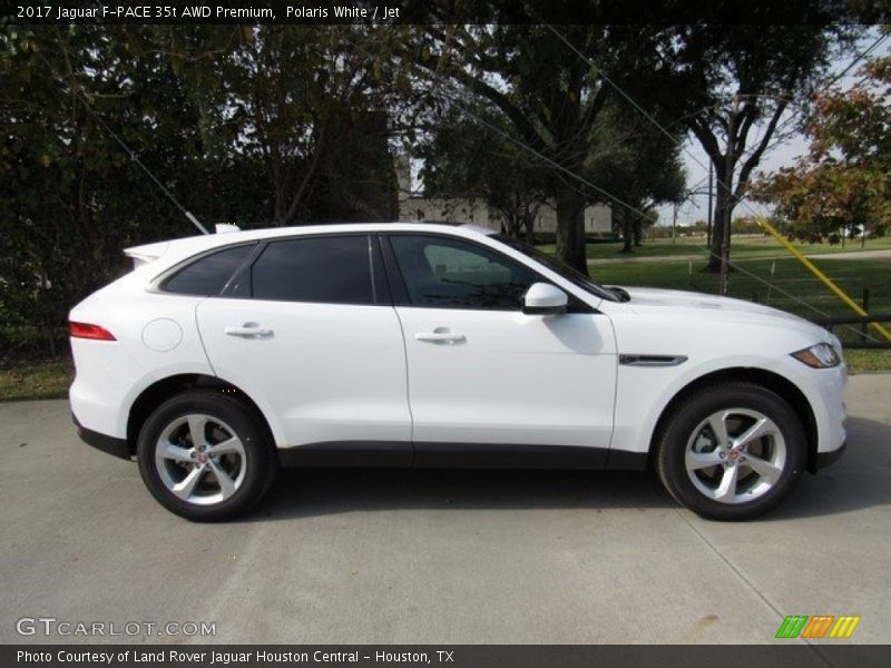 Polaris White / Jet 2017 Jaguar F-PACE 35t AWD Premium