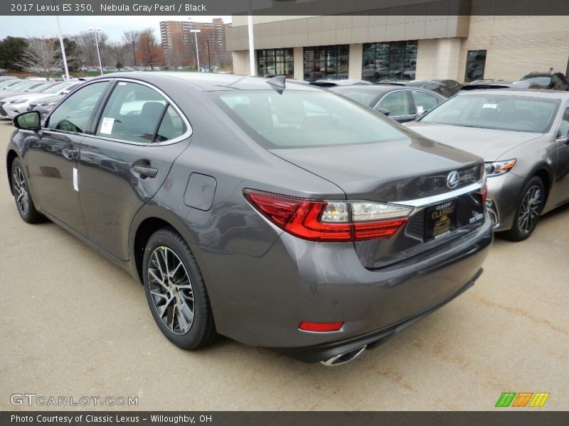 Nebula Gray Pearl / Black 2017 Lexus ES 350