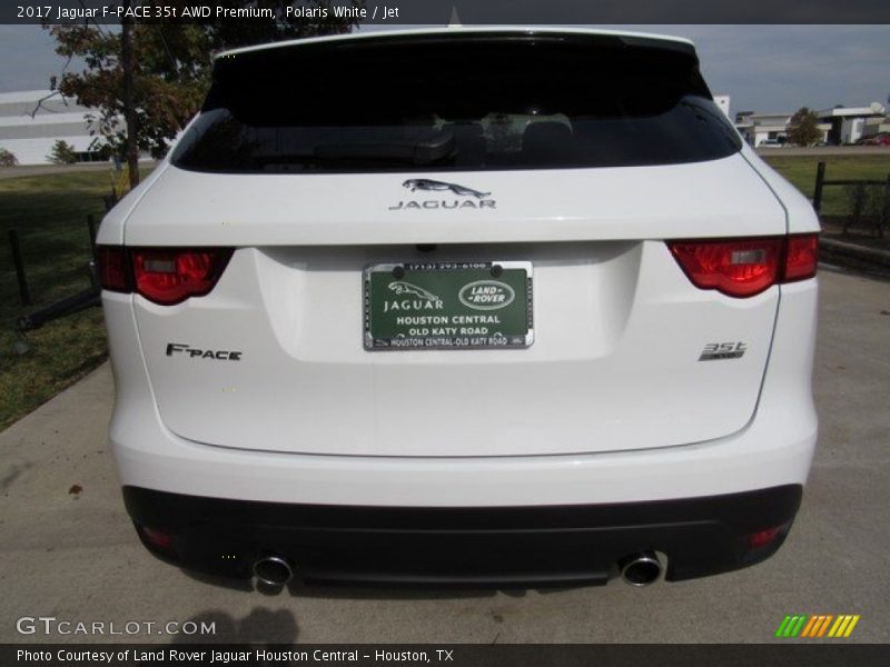 Polaris White / Jet 2017 Jaguar F-PACE 35t AWD Premium