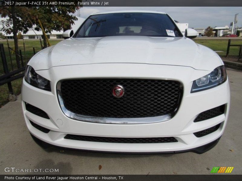 Polaris White / Jet 2017 Jaguar F-PACE 35t AWD Premium